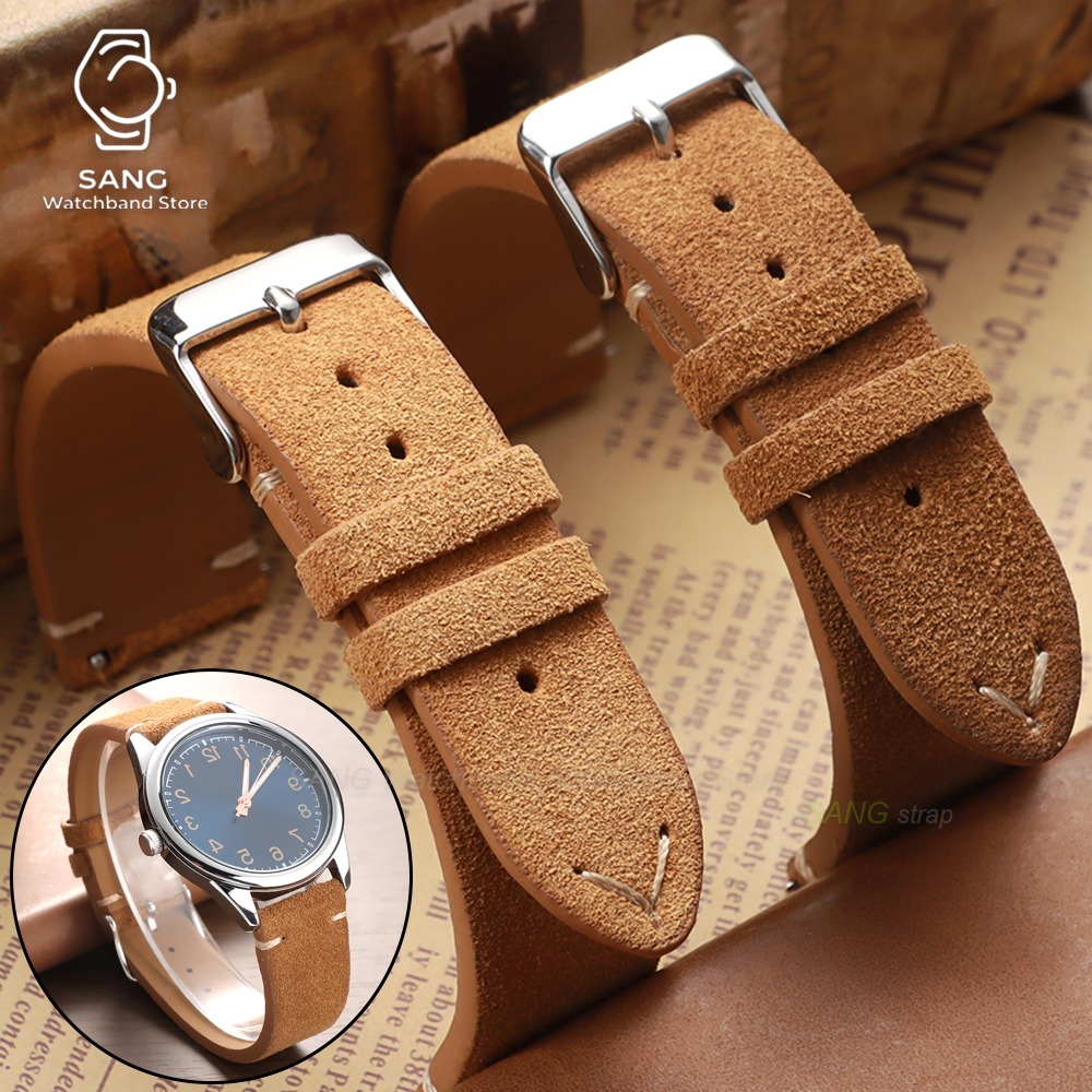 Leather Strap Quick Release - 14/16/18/19/20/21/22mm Schnellverschluss-Wildlederarmband Kalbsleder-Uhrenarmband Universelles Armband für