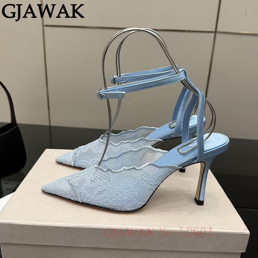 Dünne High Heels Schuhe für Da – Mesh Strap Metal Bewertung und Preis